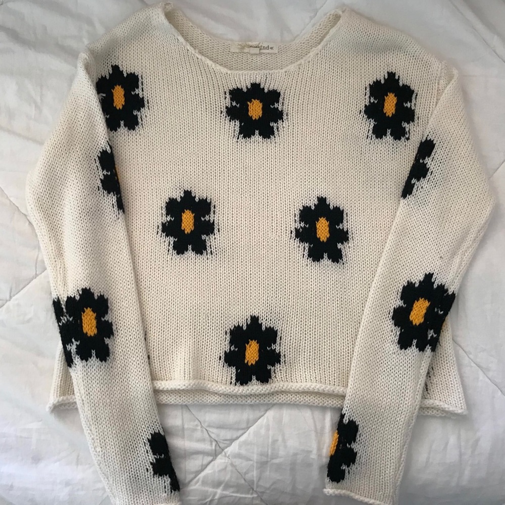 Rewind Flower Patterned Sweater (Lightly worn)